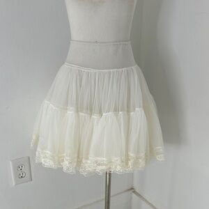 Vintage 60s Poofy Chiffon Ruffle Dancing Skirt Sex And City Vibes